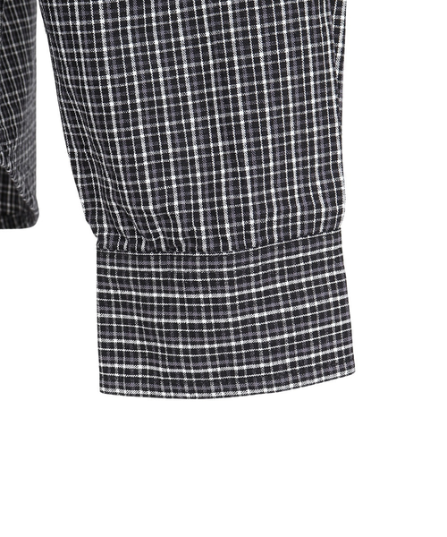 エクストララージ（XLARGE）PLAID 長袖シャツ 101253014003-BLACK