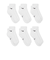 ナイキ（NIKE）靴下 キッズ エブリデイ クッションド アンクル ソックス 6足組 白 21-23cm SX6912-100