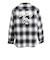 ベンデイビス（BEN DAVIS）オンブレ チェック 刺繍 長袖シャツ 25780021-BLK