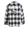 ベンデイビス（BEN DAVIS）オンブレ チェック 刺繍 長袖シャツ 25780021-BLK