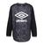 アンブロ（UMBRO）サッカーウェア THIRD グラフィック長袖プラクティスシャツ UF5FLS50M BK00