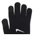 ナイキ（NIKE）手袋 ニット テック&グリップ グローブ グラフィック 3.0 両手用 黒×グレー S-Mサイズ CW1043-088 防寒 グリップ付き
