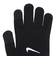 ナイキ（NIKE）手袋 ニット テック&グリップ グローブ グラフィック 3.0 両手用 黒×グレー S-Mサイズ CW1043-088 防寒 グリップ付き