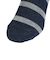 クー（Coo.）ヒートクロス 二重編み ソックス 2足組 ボーダー 894CO5GSA0111 NVY
