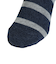 クー（Coo.）ヒートクロス 二重編み ソックス 2足組 ボーダー 894CO5GSA0111 NVY