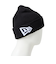 ニューエラ（NEW ERA）帽子 ニットキャップ ベーシック カフニット フラッグロゴ 黒 ブラック 14670093