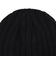 クー（Coo.）帽子 ニットキャップ ベーシックボリュームリブワッチ 黒 ブラック  897CO5ST0026 BLK