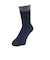 クー（Coo.）靴下 ヒートクロス2重編み ソックス 2足組 ネイビー×ブラック 23.0～25.0センチ 895CO5GSA0105 NVYBK