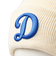 ニューエラ（NEW ERA）帽子 ニットキャップ MLB Team Logo ロサンゼルス・ドジャース Dロゴ オフホワイト 14670078