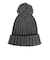 クー（Coo.）帽子 ジュニア ニットキャップ ポンポンカフワッチ チャコールグレー 899CO5ST0027 CGRY