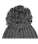 クー（Coo.）帽子 ジュニア ニットキャップ ポンポンカフワッチ チャコールグレー 899CO5ST0027 CGRY