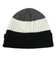 ライズ（RYZ）ニットキャップ ボーダーボリュームリブカフワッチ 黒×白 RZ20ST25FW0028 BKXWH 帽子 ニット帽 防寒