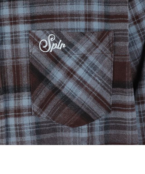 SPLR（SPLR）タータンチェック Flannel 長袖シャツ 2521-18115-00620