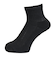 クー（Coo.）靴下 ヒートクロス アンクルソックス 3足組 895CO5GSA0067 BLK