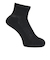 クー（Coo.）靴下 ヒートクロス アンクルソックス 3足組 895CO5GSA0067 BLK