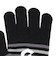 手袋 ジュニア ボーダーニットグローブ 黒 WG5F0006-WA902-GRST BLK 滑り止め付き 防寒 ジュニア手袋