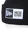 ニューエラ（NEW ERA）帽子 ニットキャップ ベーシック カフニット ボックスロゴ エンブロイダリー 黒 ブラック 14670106