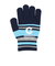 手袋 ジュニア ボーダーニットグローブ サックス WG5F0006-WA902-GRST SAX 滑り止め付き 防寒 ジュニア手袋