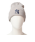 ニューエラ（NEW ERA）帽子 ニットキャップ  カフニット MLB Team Logo ニューヨーク・ヤンキース ライトグレー 14670066