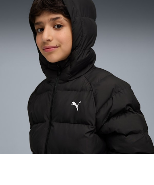 プーマ(PUMA)ジュニア シンセティック フーデッド パッファー ジャケット 691162 01 BLK(Jr) プーマ（PUMA）ジュニア シンセティック フーデッド パッファー