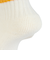 クー（Coo.）靴下 クルーライン ソックス 1足組 ホワイト×イエロー 22～25センチ 895CO5GSA0085 OWHT