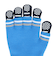 手袋 ジュニア ダブルタイプニットグローブ 青 WG5F0007-WA902-GRST BLU 滑り止め付き 防寒 ジュニア手袋