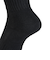 クー（Coo.）ヒートクロス ソックス クルーゆったり 3足組 895CO5GSA0071 BLK