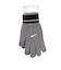 ナイキ（NIKE）手袋 ニット テック&グリップ グローブ グラフィック3.0 グレー×ブラック S-Lサイズ CW1043-076