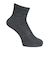 クー（Coo.）靴下 ヒートクロス アンクルソックス 3足組 ゆったり 895CO5GSA0064 CGRY