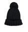 クー（Coo.）帽子 ジュニア ニットキャップ ポンポンカフワッチ 黒 ブラック 899CO5ST0027 BLK
