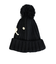 クー（Coo.）帽子 ジュニア ニットキャップ ポンポンカフワッチ 黒 ブラック 899CO5ST0027 BLK
