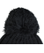 クー（Coo.）帽子 ジュニア ニットキャップ ポンポンカフワッチ 黒 ブラック 899CO5ST0027 BLK