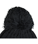 クー（Coo.）帽子 ジュニア ニットキャップ ポンポンカフワッチ 黒 ブラック 899CO5ST0027 BLK