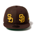 ニューエラ（NEW ERA）キャップ 950 ソフトバックラム MLB ダブルロゴ サンディエゴ・パドレス クーパーズタウン ブラウン 14667800