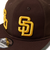 ニューエラ（NEW ERA）キャップ 950 ソフトバックラム MLB ダブルロゴ サンディエゴ・パドレス クーパーズタウン ブラウン 14667800