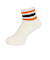 クー（Coo.）靴下 アンクルライン ソックス 1足組 ホワイト×オレンジ 22～25センチ 895CO5GSA0087 OWHT