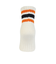 クー（Coo.）靴下 アンクルライン ソックス 1足組 ホワイト×オレンジ 22～25センチ 895CO5GSA0087 OWHT