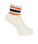 クー（Coo.）靴下 アンクルライン ソックス 1足組 ホワイト×オレンジ 22～25センチ 895CO5GSA0087 OWHT