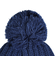 クー（Coo.）帽子 ジュニア ニットキャップ ポンポンカフワッチ 紺 ネイビー  899CO5ST0027 NVY