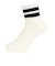 クー（Coo.）靴下 アンクルライン ソックス 1足組 オフホワイト 25～28センチ 894CO5GSA0092 OWHT