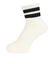 クー（Coo.）靴下 アンクルライン ソックス 1足組 オフホワイト 25～28センチ 894CO5GSA0092 OWHT
