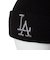 ニューエラ（NEW ERA）帽子 ニットキャップ カフニット MLB Tonal Logo ロサンゼルス・ドジャース 黒 ブラック 14670045