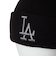 ニューエラ（NEW ERA）帽子 ニットキャップ カフニット MLB Tonal Logo ロサンゼルス・ドジャース 黒 ブラック 14670045