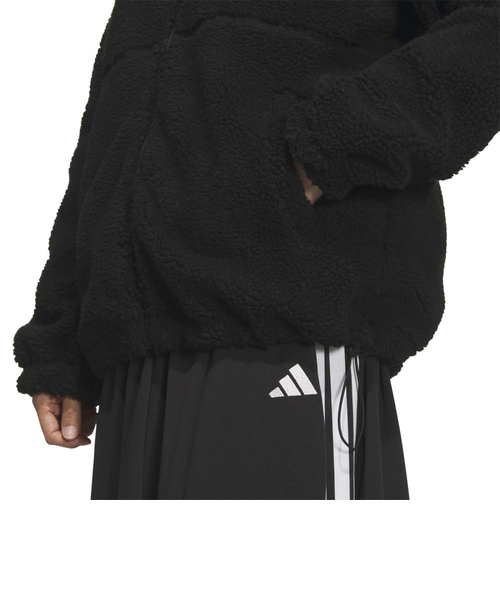 アディダス（adidas）ボア シェルパ ルーズフィット フルジップ