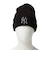 ニューエラ（NEW ERA）帽子 ベーシック カフニット MLB Tonal Logo ニューヨーク・ヤンキース 黒 ブラック 14670043