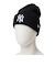 ニューエラ（NEW ERA）帽子 ニットキャップ MLB Team Logo ニューヨーク・ヤンキース 黒 ブラック 14670067