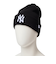 ニューエラ（NEW ERA）帽子 ニットキャップ MLB Team Logo ニューヨーク・ヤンキース 黒 ブラック 14670067