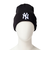ニューエラ（NEW ERA）帽子 ニットキャップ MLB Team Logo ニューヨーク・ヤンキース 黒 ブラック 14670067