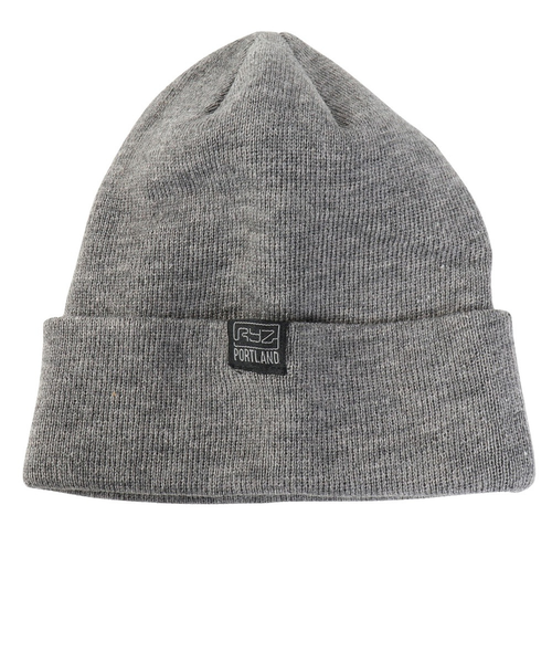 ライズ（RYZ）ニットキャップ ベーシックカフワッチ グレー