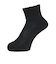 クー（Coo.）ヒートクロス ソックス アンクルゆったり 3足組 895CO5GSA0070 BLK